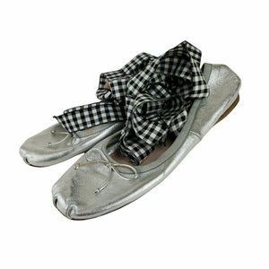 Miu miu ballet flats with ties